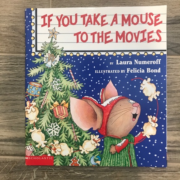 Reindeer plush and If you take a mouse to the movies book - Picture 7 of 8